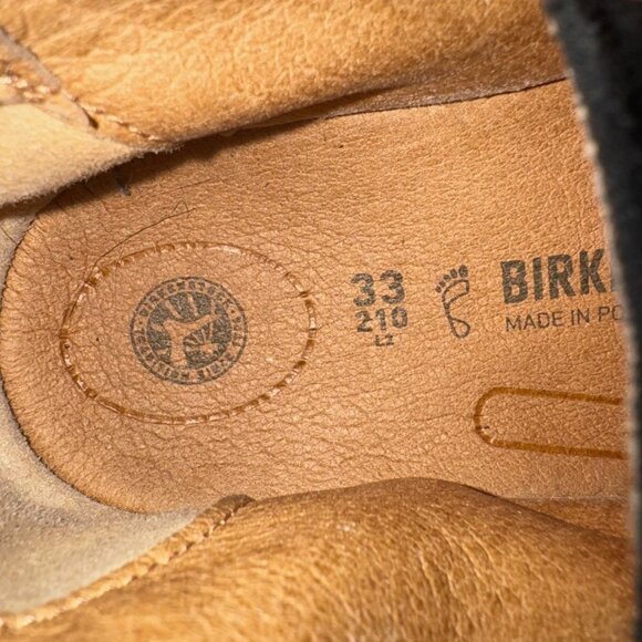 BIRKENSTOCK Milton HL Kids Suede Desert Boot Strap Ankle Bootie 33 US 2 Chukka - Picture 9 of 9